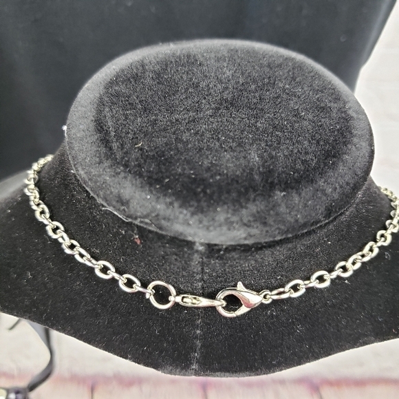 Multi Chain Fringe Rocker Boho Rockabilly Necklace - Picture 8 of 8